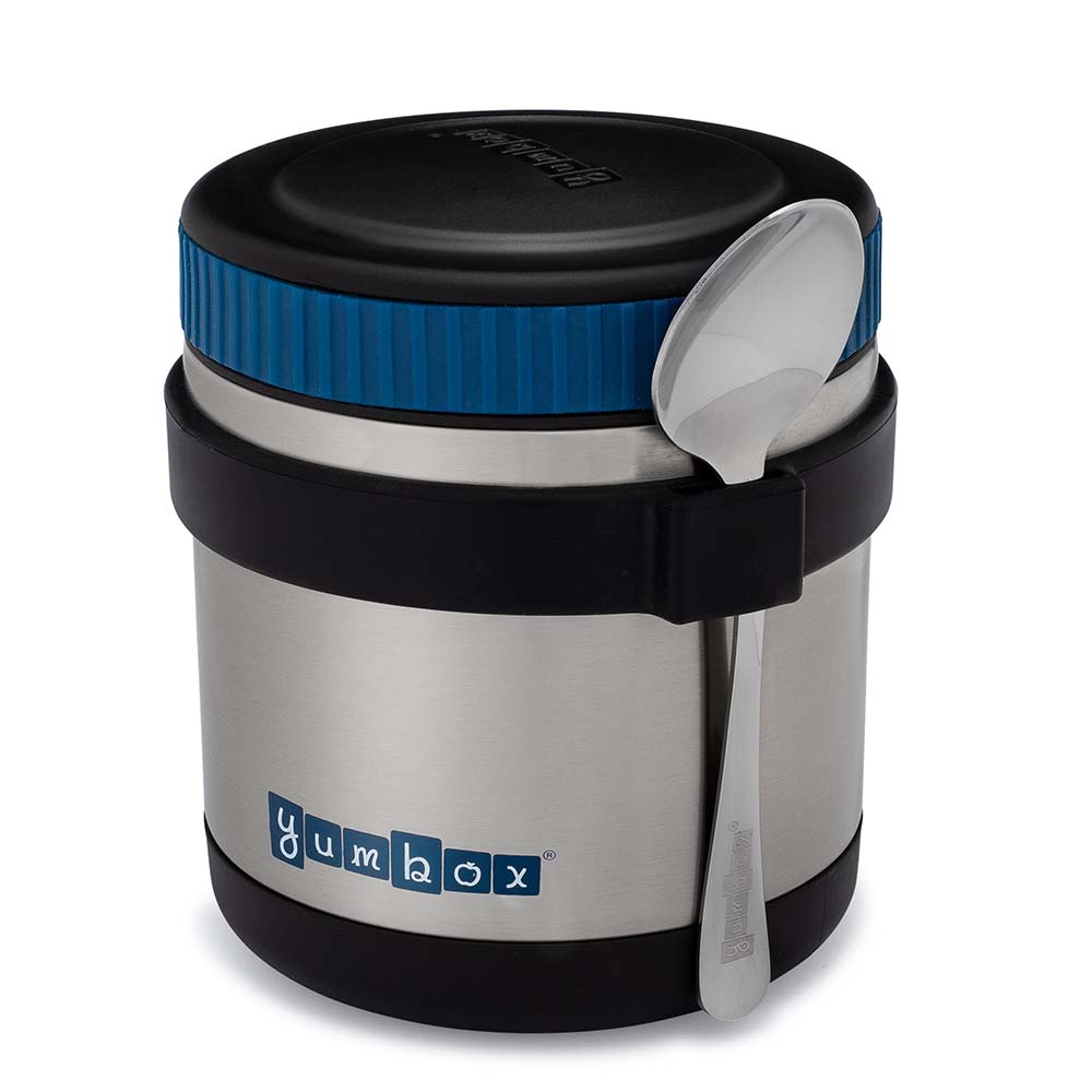 yumbox - Thermal Jar Twilight Black - spoon combo