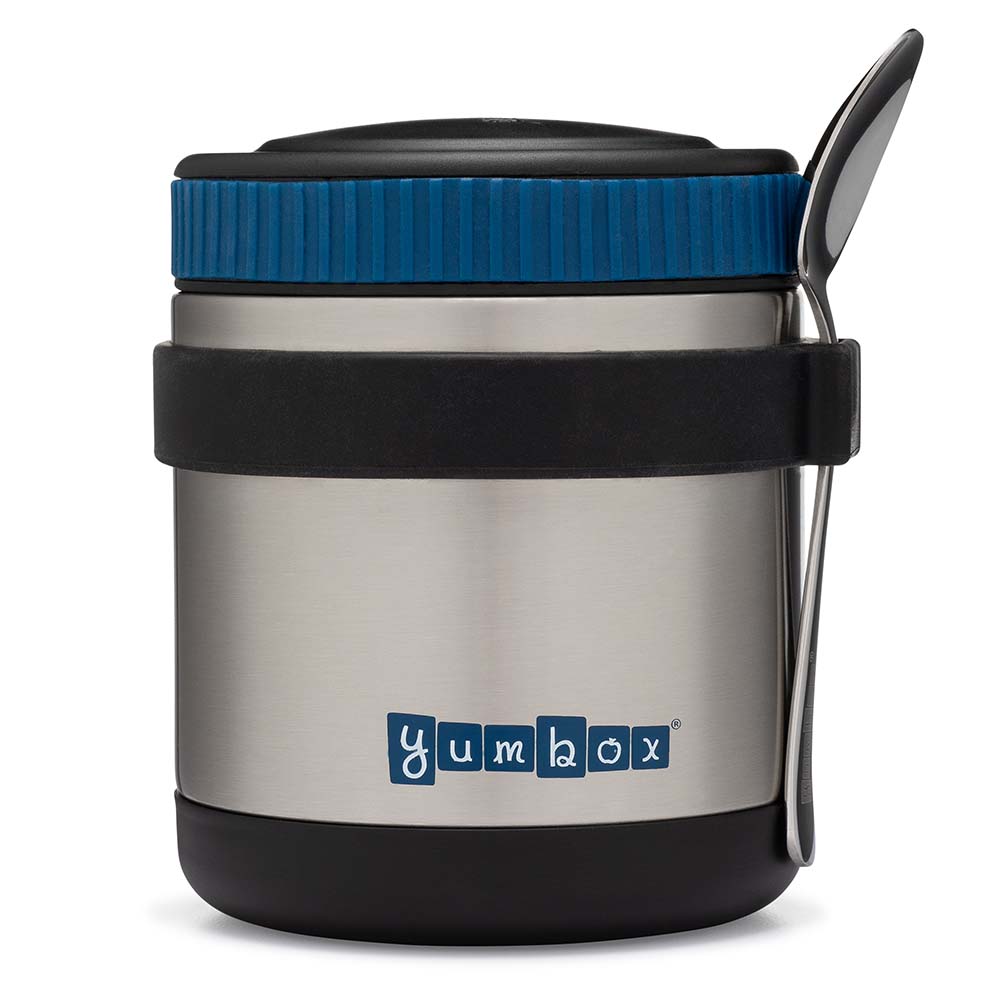 yumbox - Thermal Jar Twilight Black - spoon combo