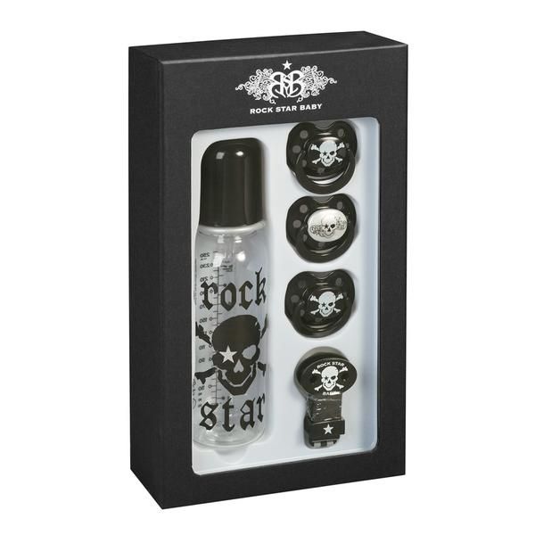 Rock Star Baby Pirate Skull 5 Piece Gift Set