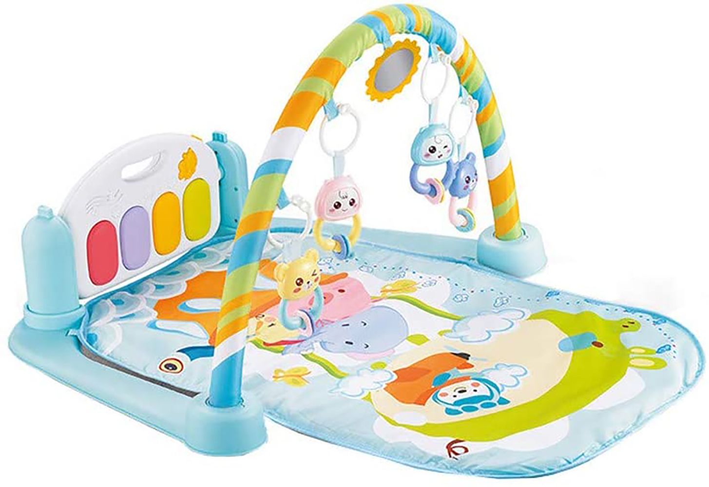Little Angel - Baby Fitness Activity Piano Gym - Blue