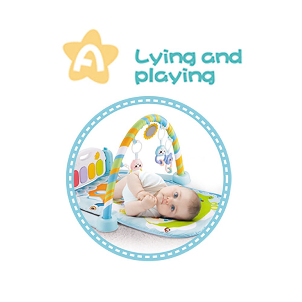 Little Angel - Baby Fitness Activity Piano Gym - Blue