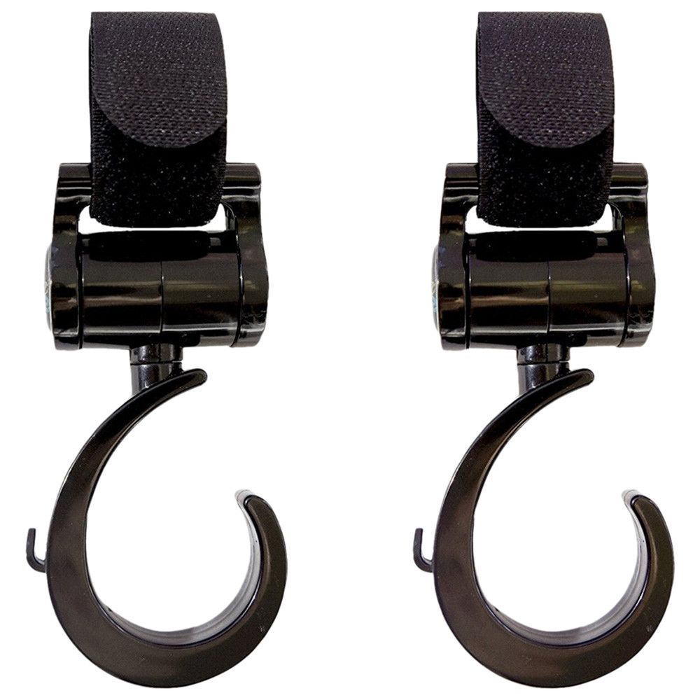 Pikkaboo - 2pcs Multi Purpose 360 Swivel Hooks - Black