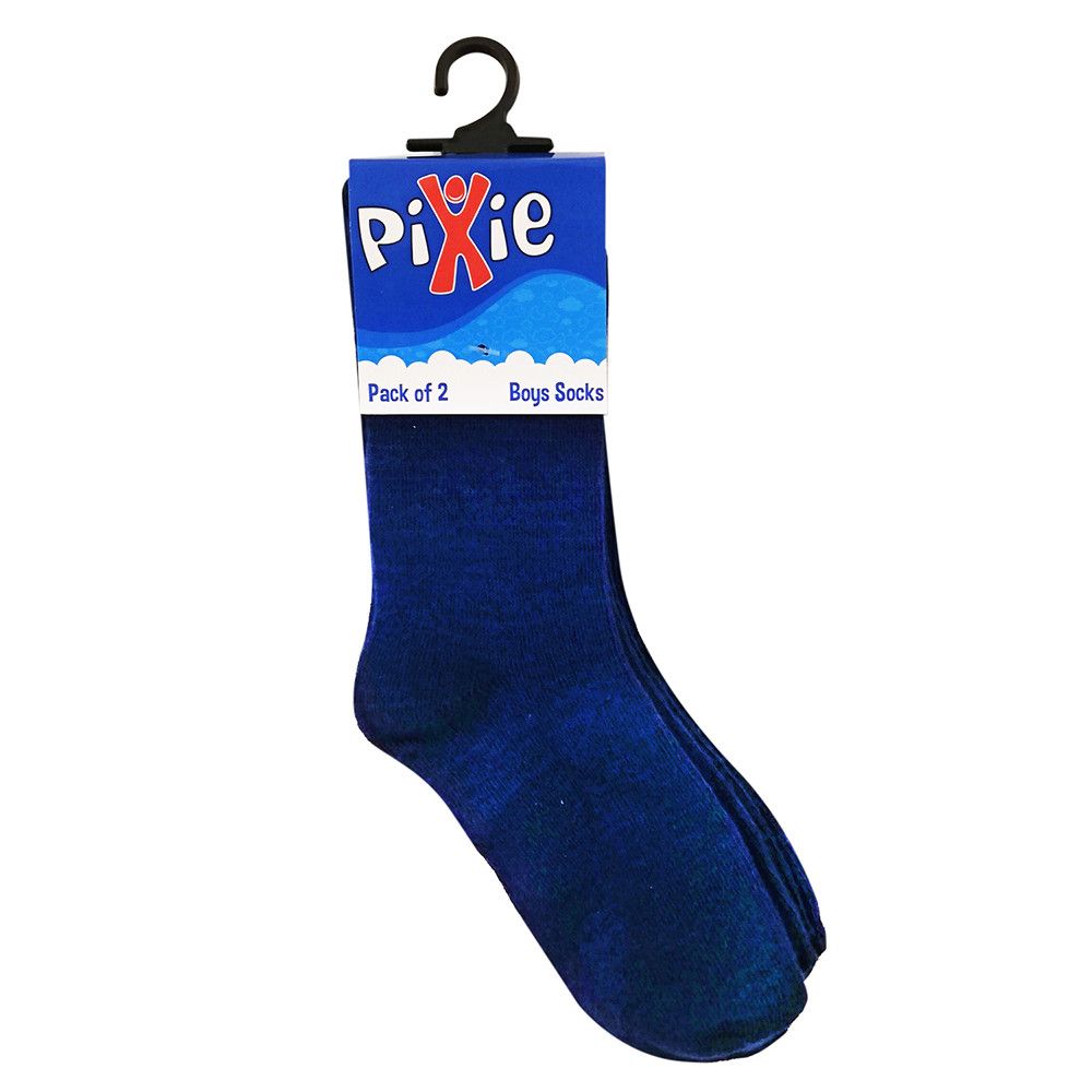 Pixie Blue Socks 2 Pairs 5-8Y