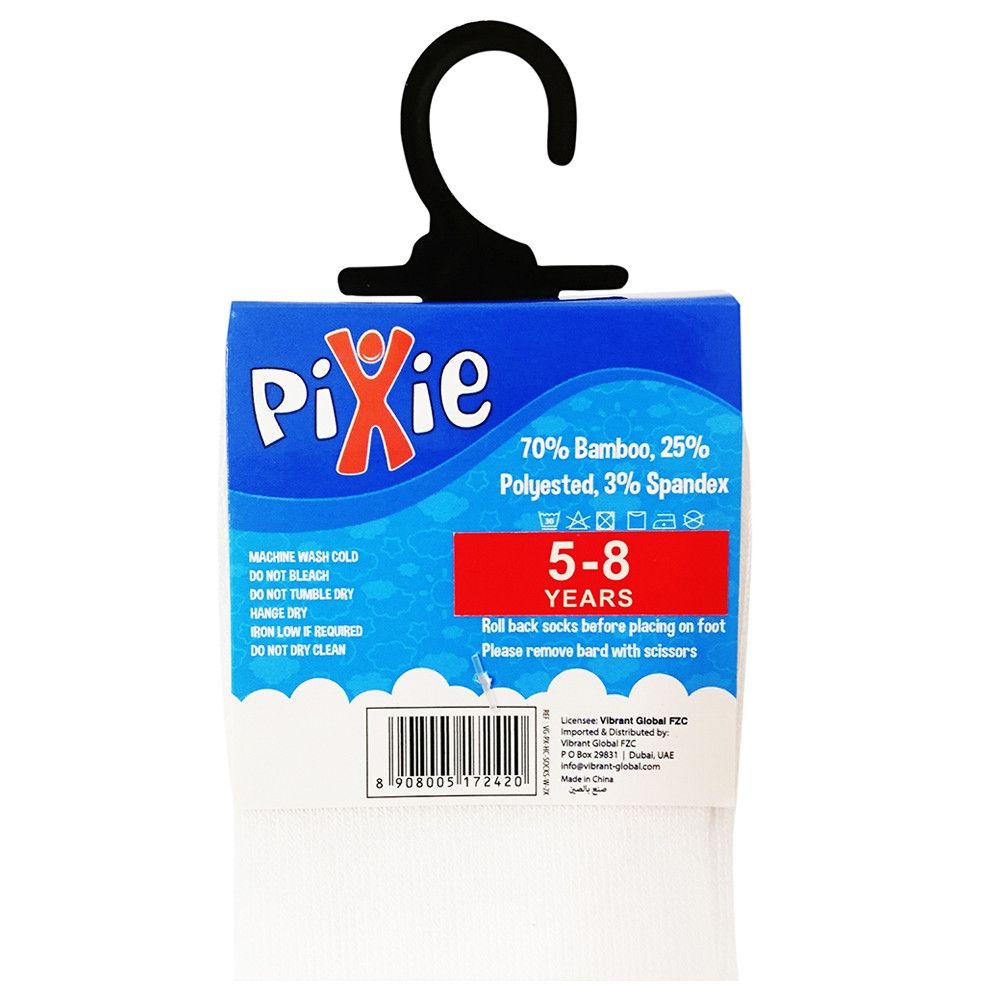 Pixie White Socks 2 Pairs_x000D_\ 2-4Y