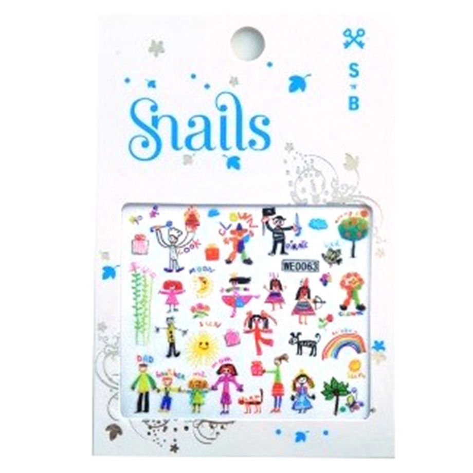 Snails Baby Art Nail Stickers