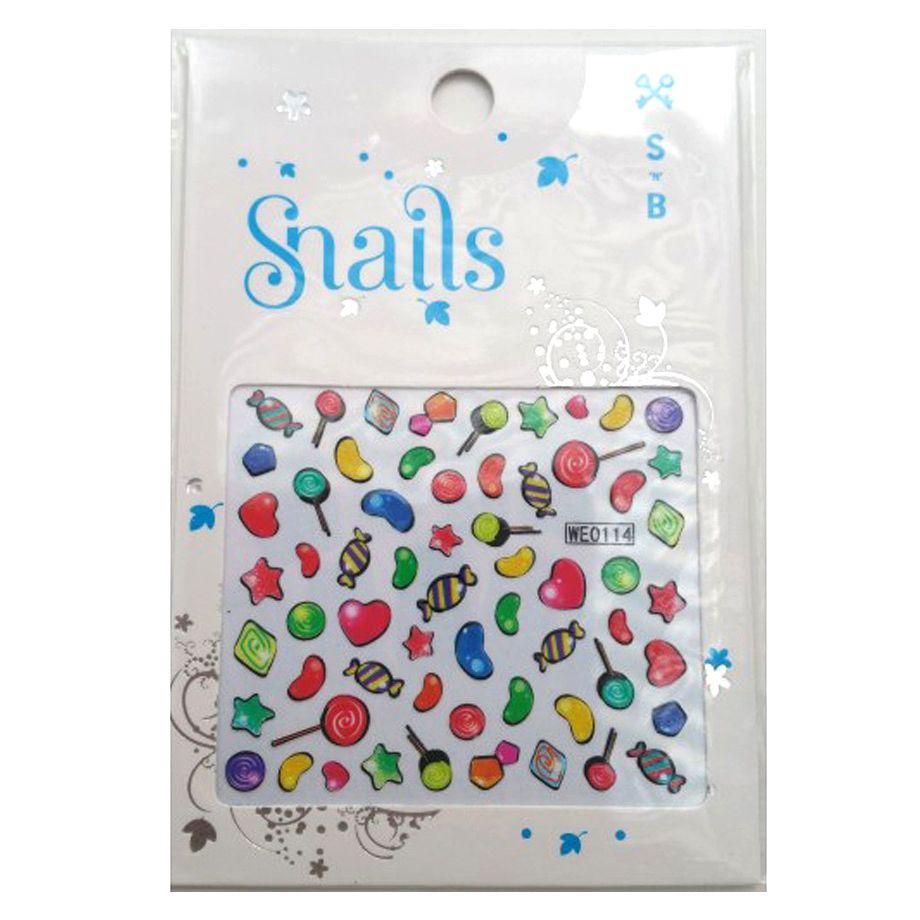 Snails Candy Blast Nail Stickers