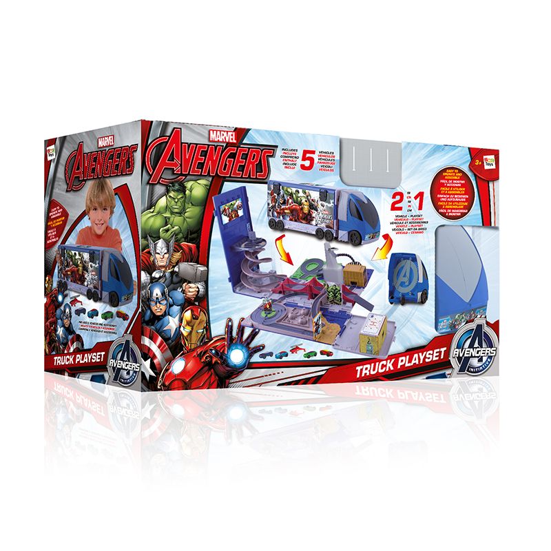 Imc Avengers Truck Playset Toddler Toys Babystore.ae