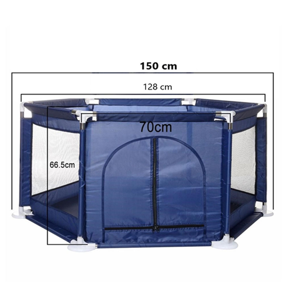 Pikkaboo - MyFunPlay Portable Playpen with 30 Free balls - Navy