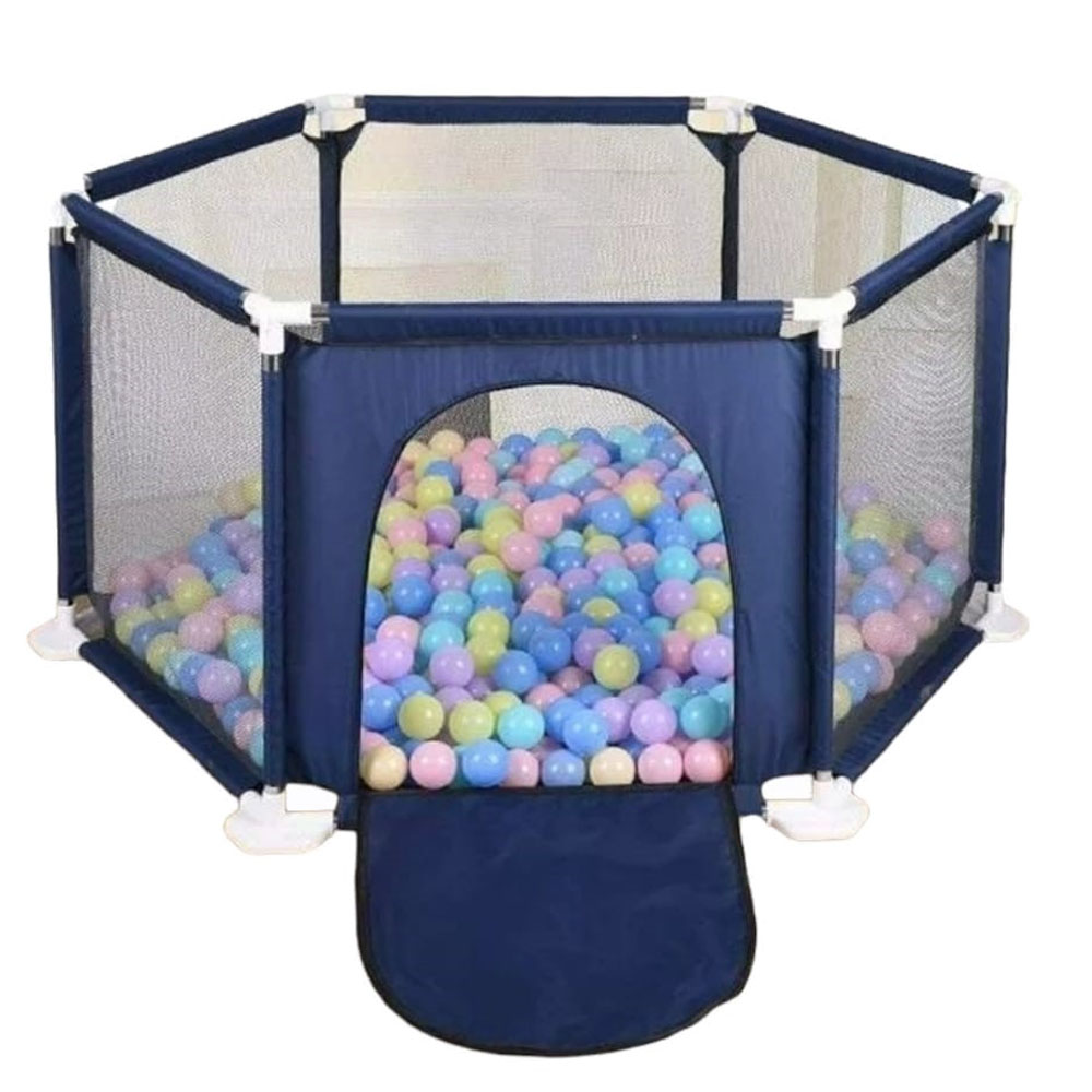 Pikkaboo - MyFunPlay Portable Playpen with 30 Free balls - Navy