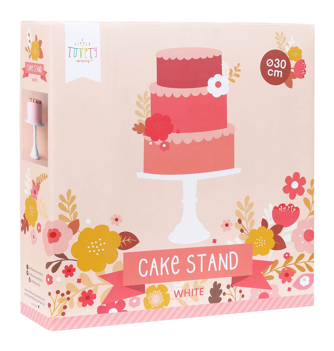 A Little Lovely Company - Cake Stand White / Large