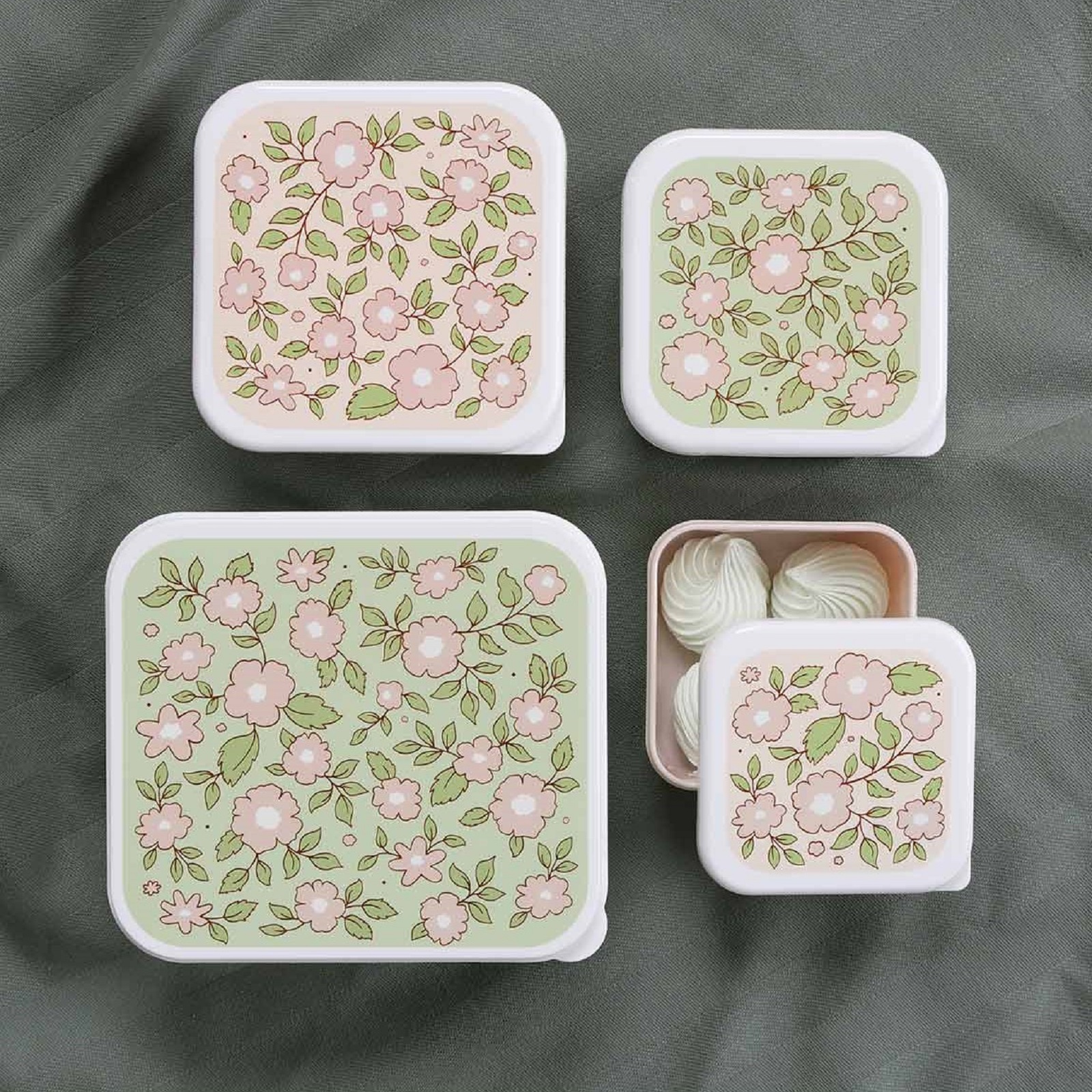 A Little Lovely Company - Lunch and Snack Box Set Blossoms