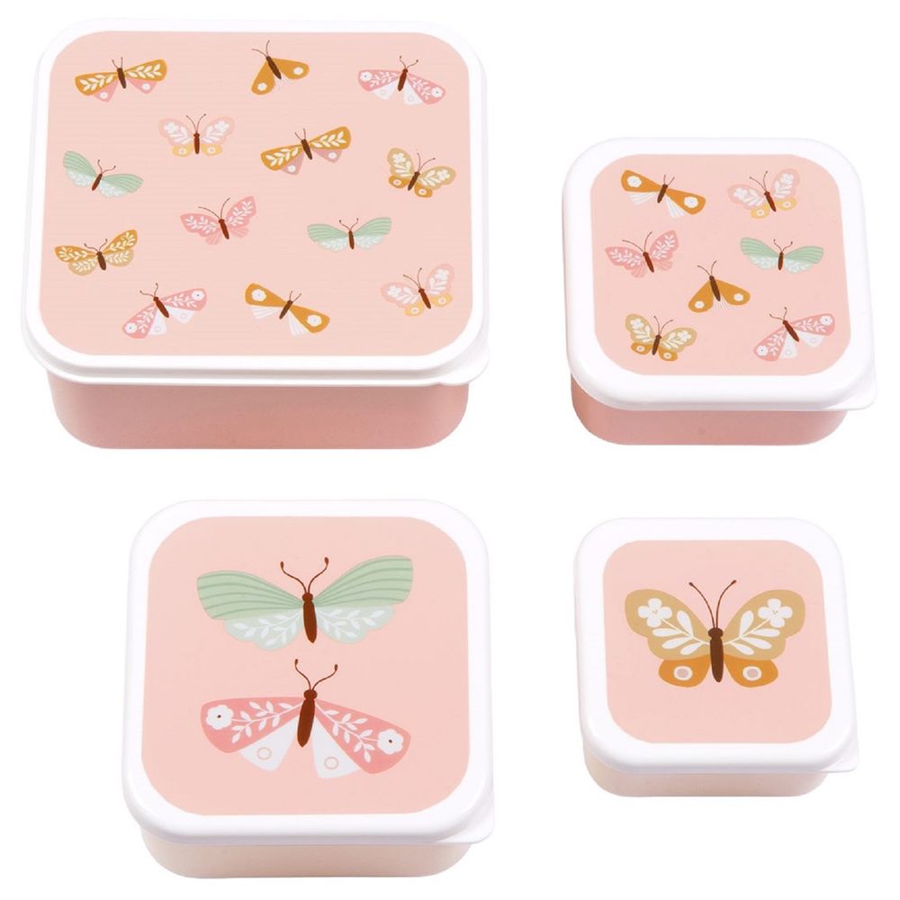 A Little Lovely Company - Lunch and Snack Box Set Butterflies