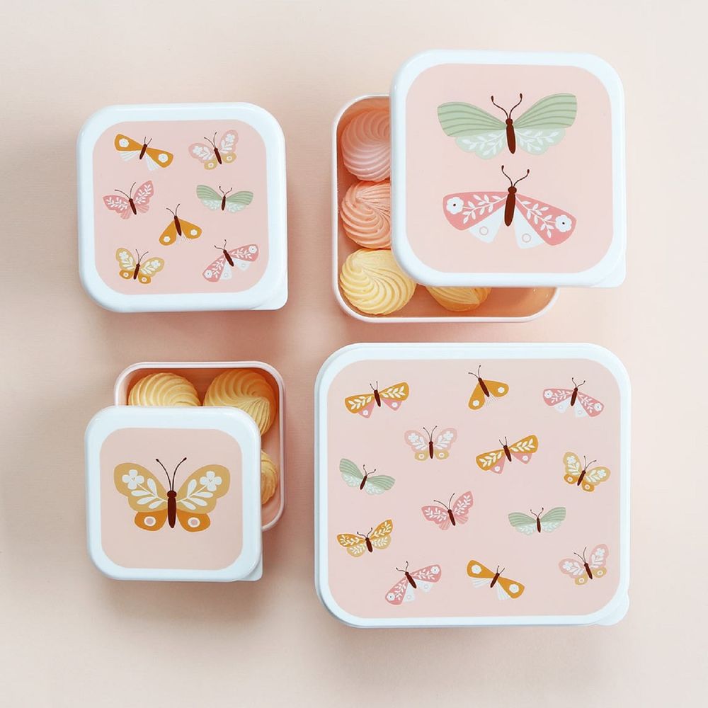 A Little Lovely Company - Lunch and Snack Box Set Butterflies