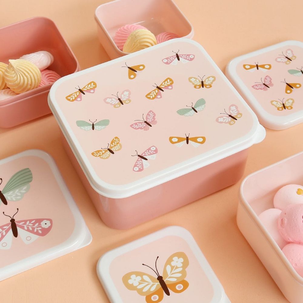 A Little Lovely Company - Lunch and Snack Box Set Butterflies