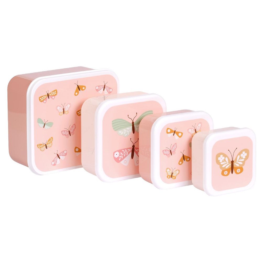 A Little Lovely Company - Lunch and Snack Box Set Butterflies