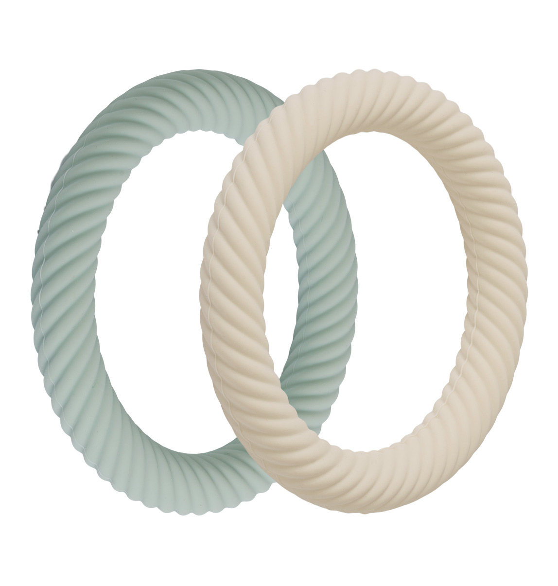 A Little Lovely Company - Silicone Teether Classic Sage Cream