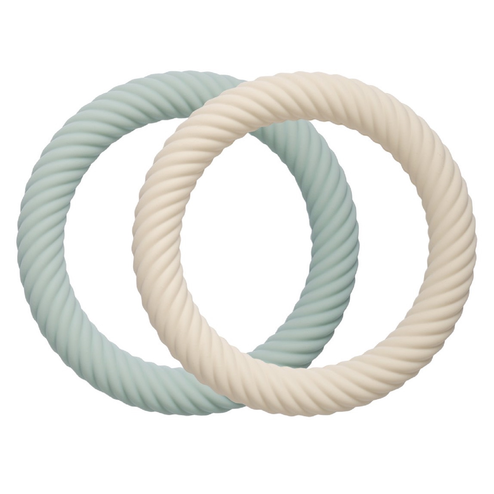 A Little Lovely Company - Silicone Teether Classic Sage Cream