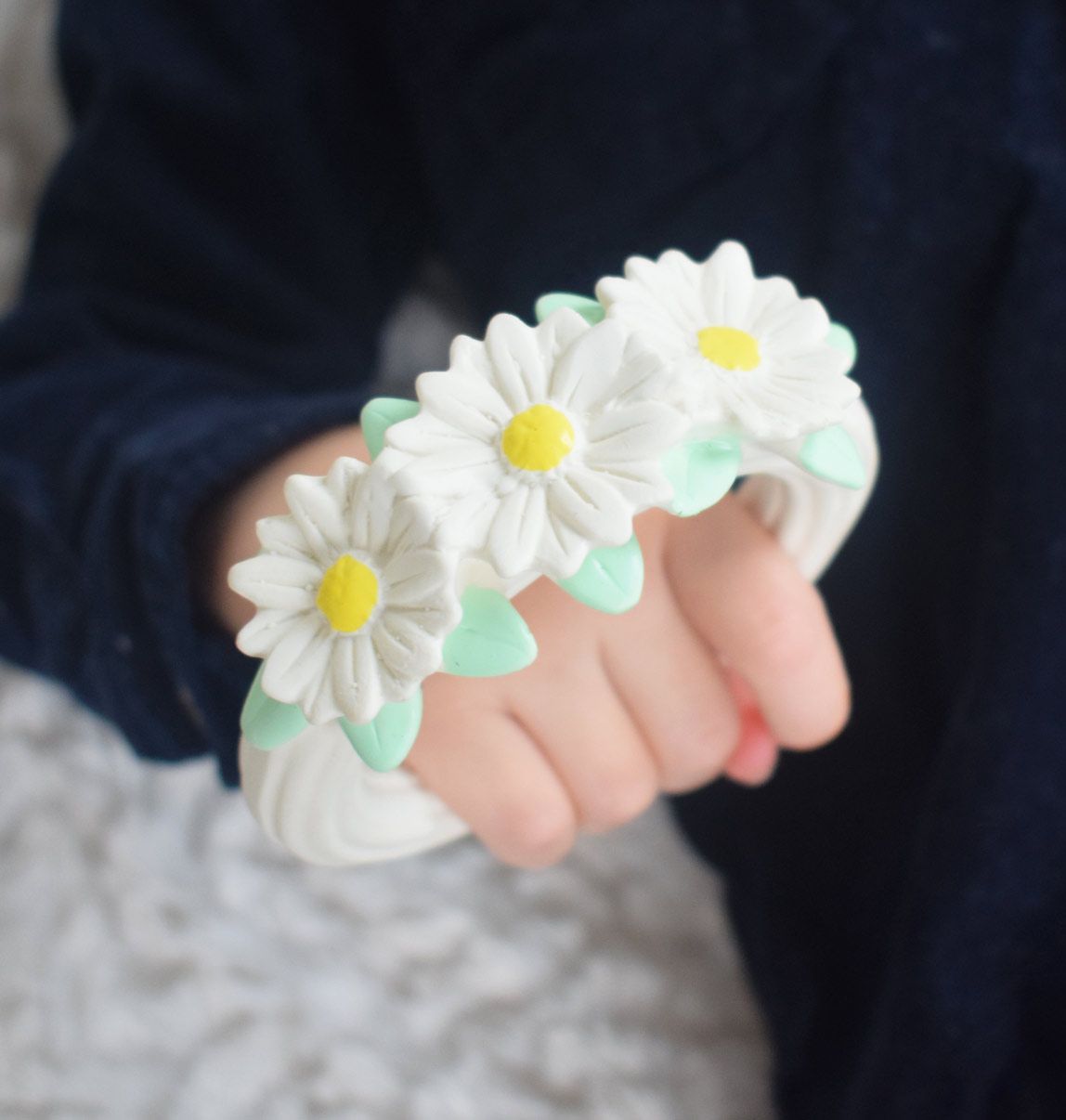 A Little Lovely Company Teething Ring Daisy Chain