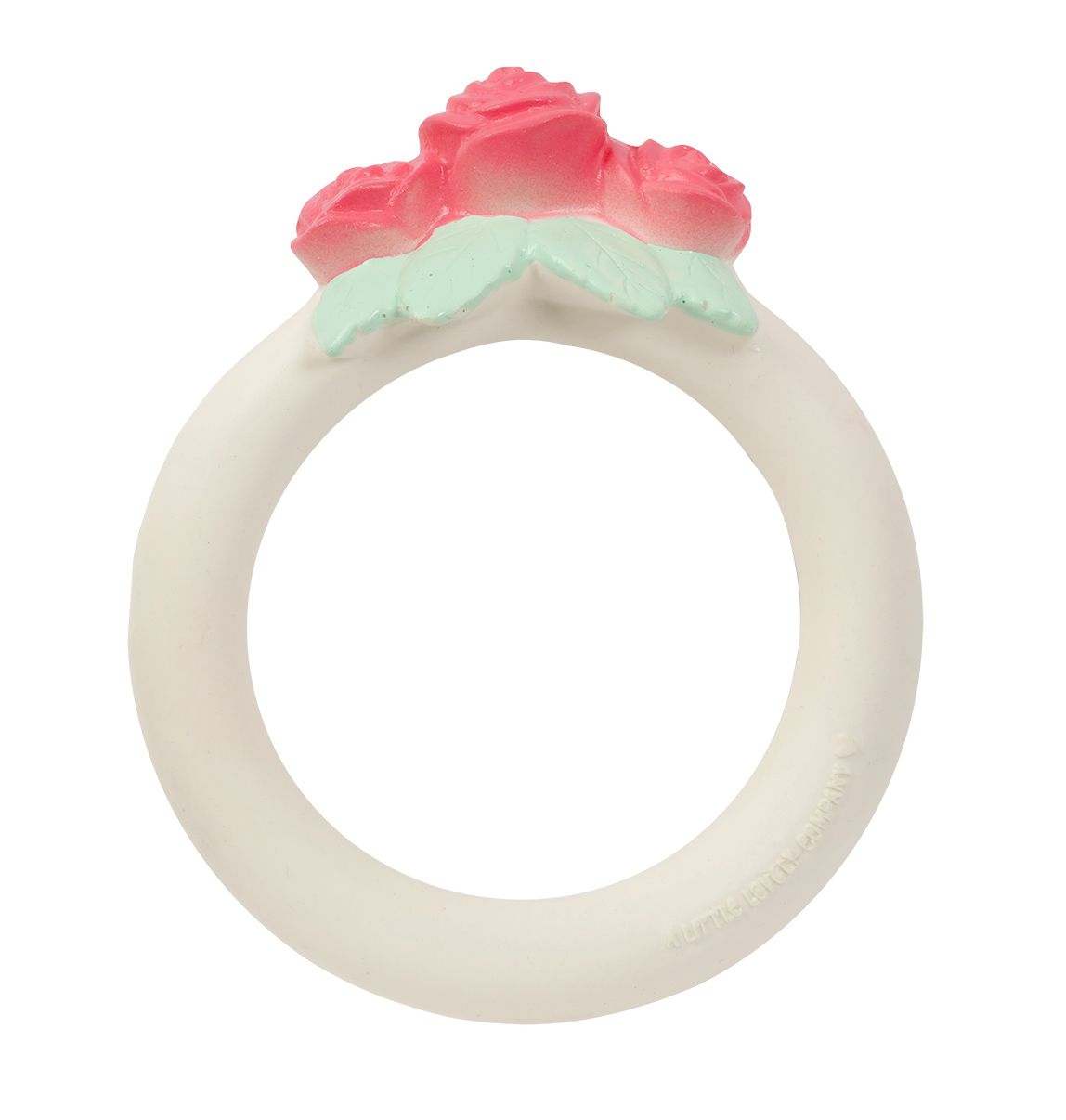 A Little Lovely Company Teething Ring Rose Bud
