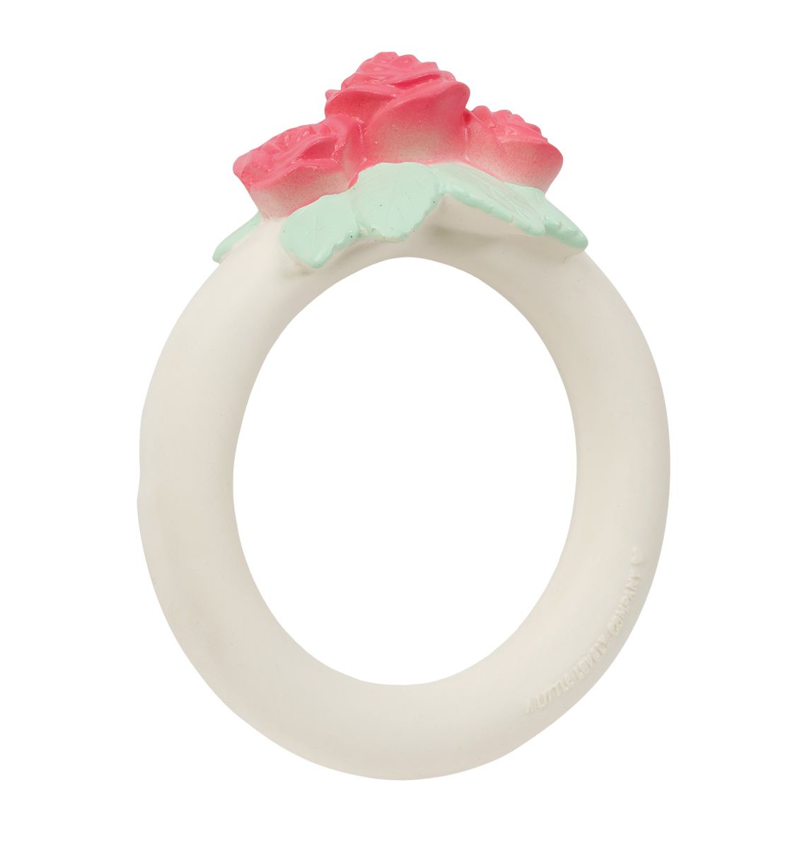 A Little Lovely Company Teething Ring Rose Bud