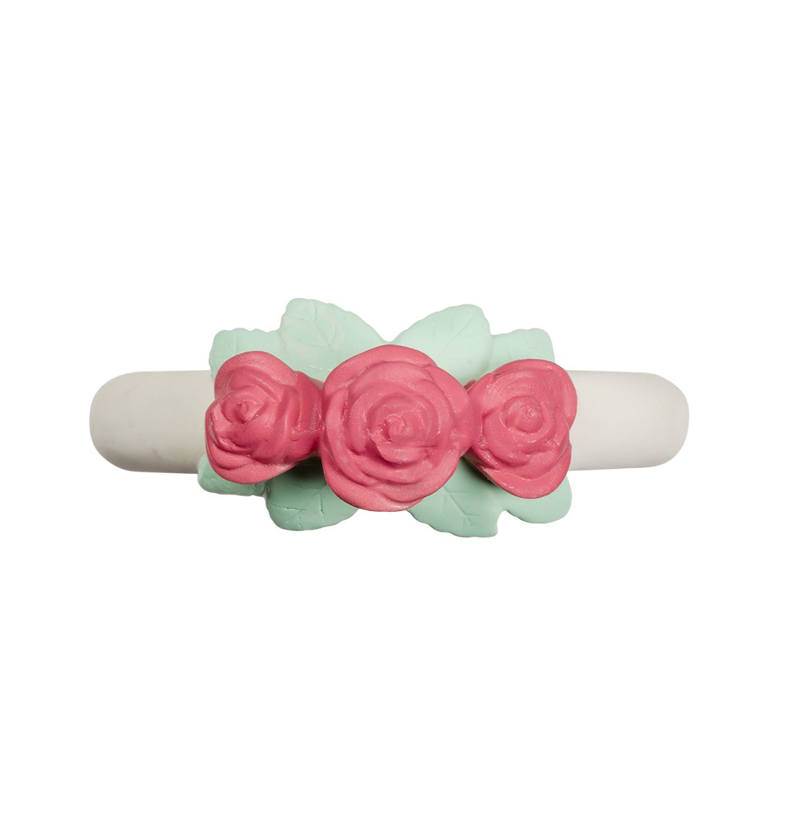 A Little Lovely Company Teething Ring Rose Bud