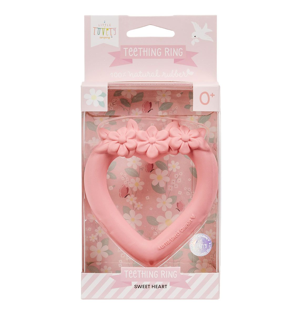 A Little Lovely Company Teething Ring Sweet Heart