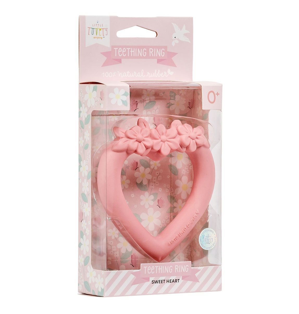 A Little Lovely Company Teething Ring Sweet Heart