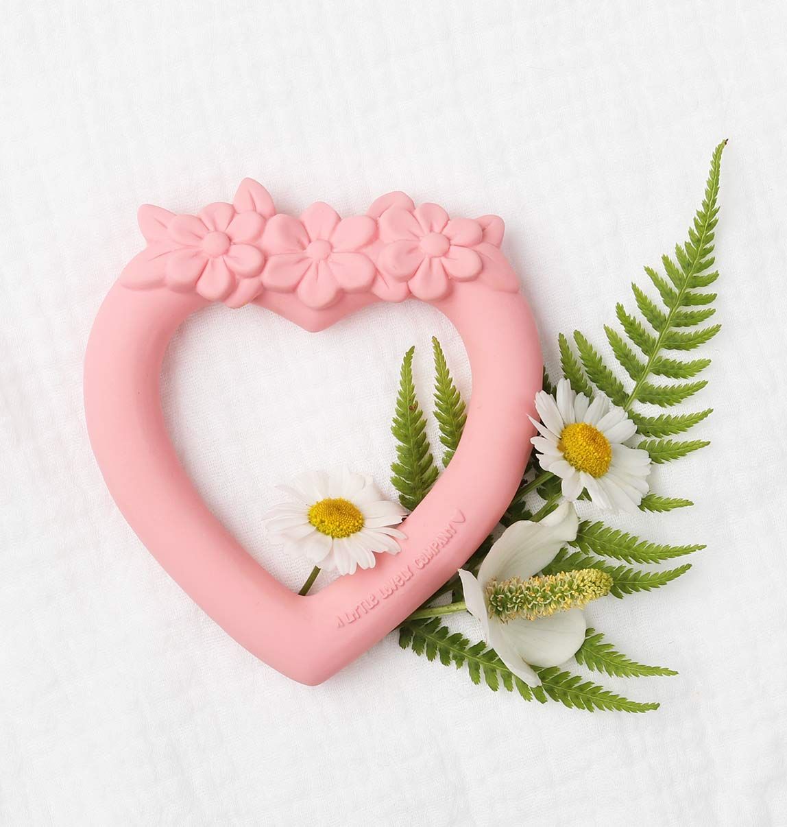 A Little Lovely Company Teething Ring Sweet Heart