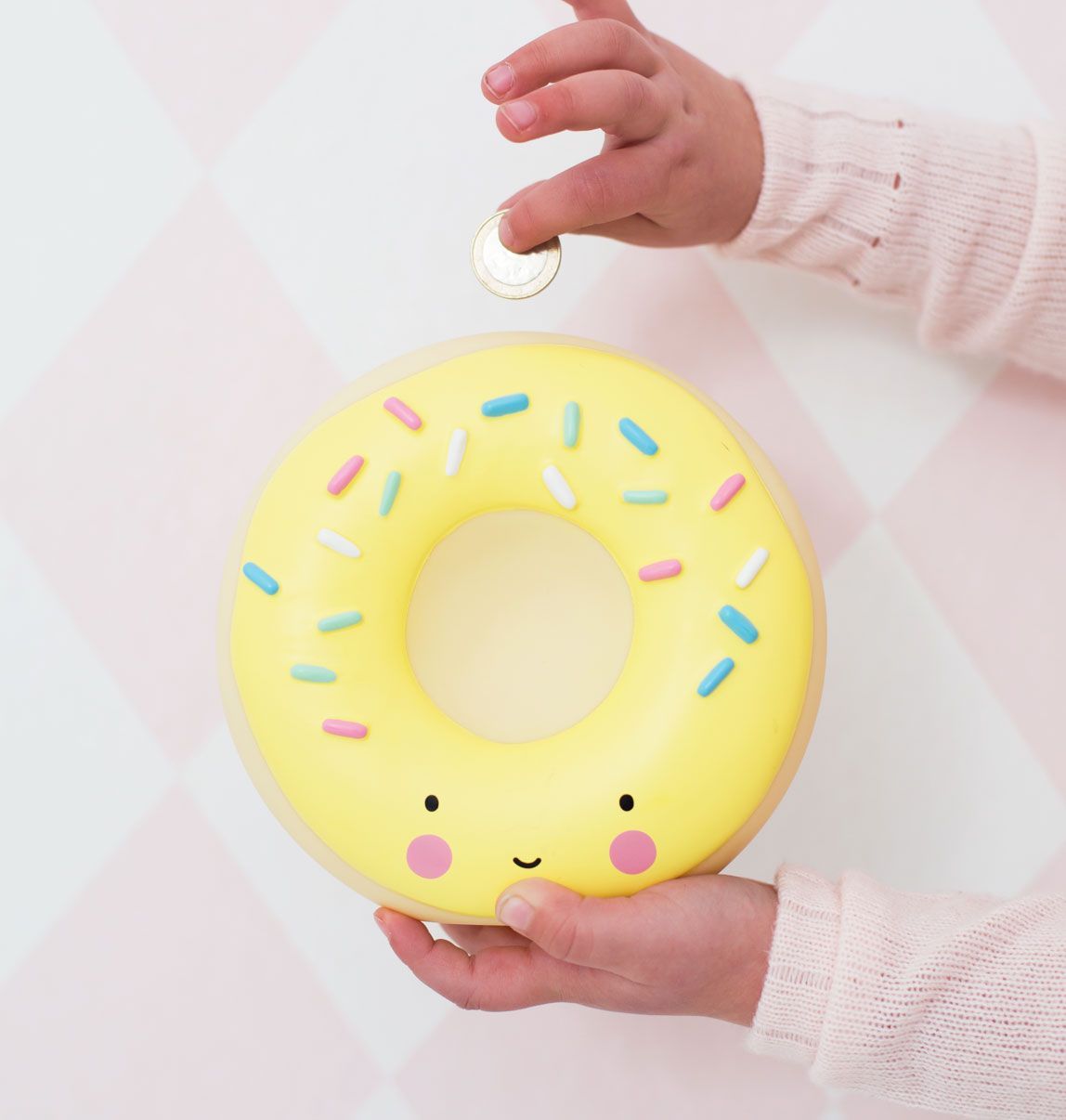 A Little Lovely Company Yellow Donut Money Box