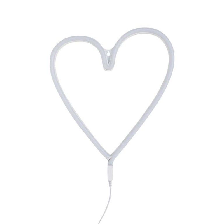 A Little Lovely Company Pink Heart Neon Light