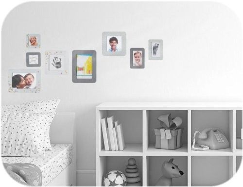 Baby Art Grey/White Sticker Frames, Wall Decals 
