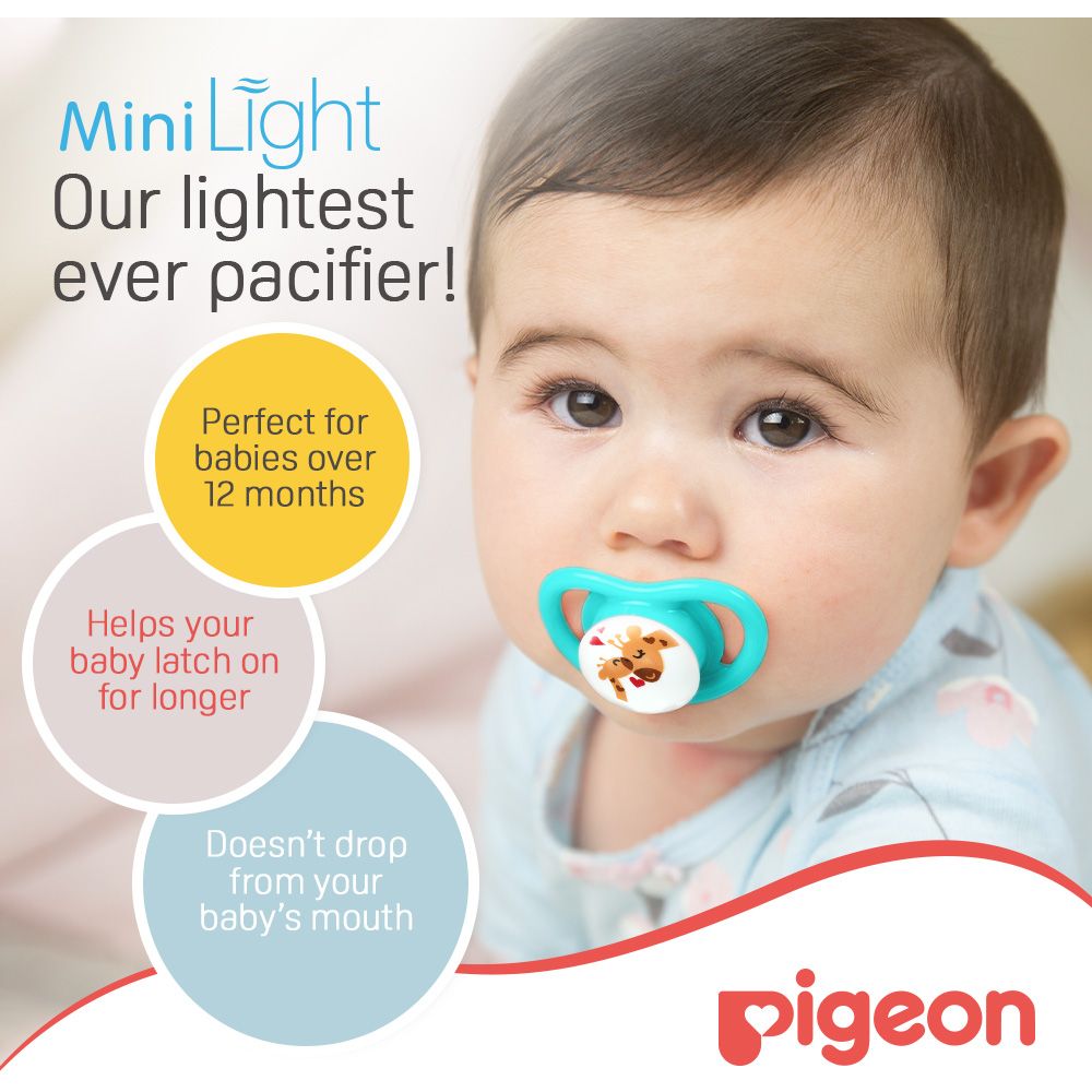 Pigeon - Mini Light Pacifier Twin Girl (L)