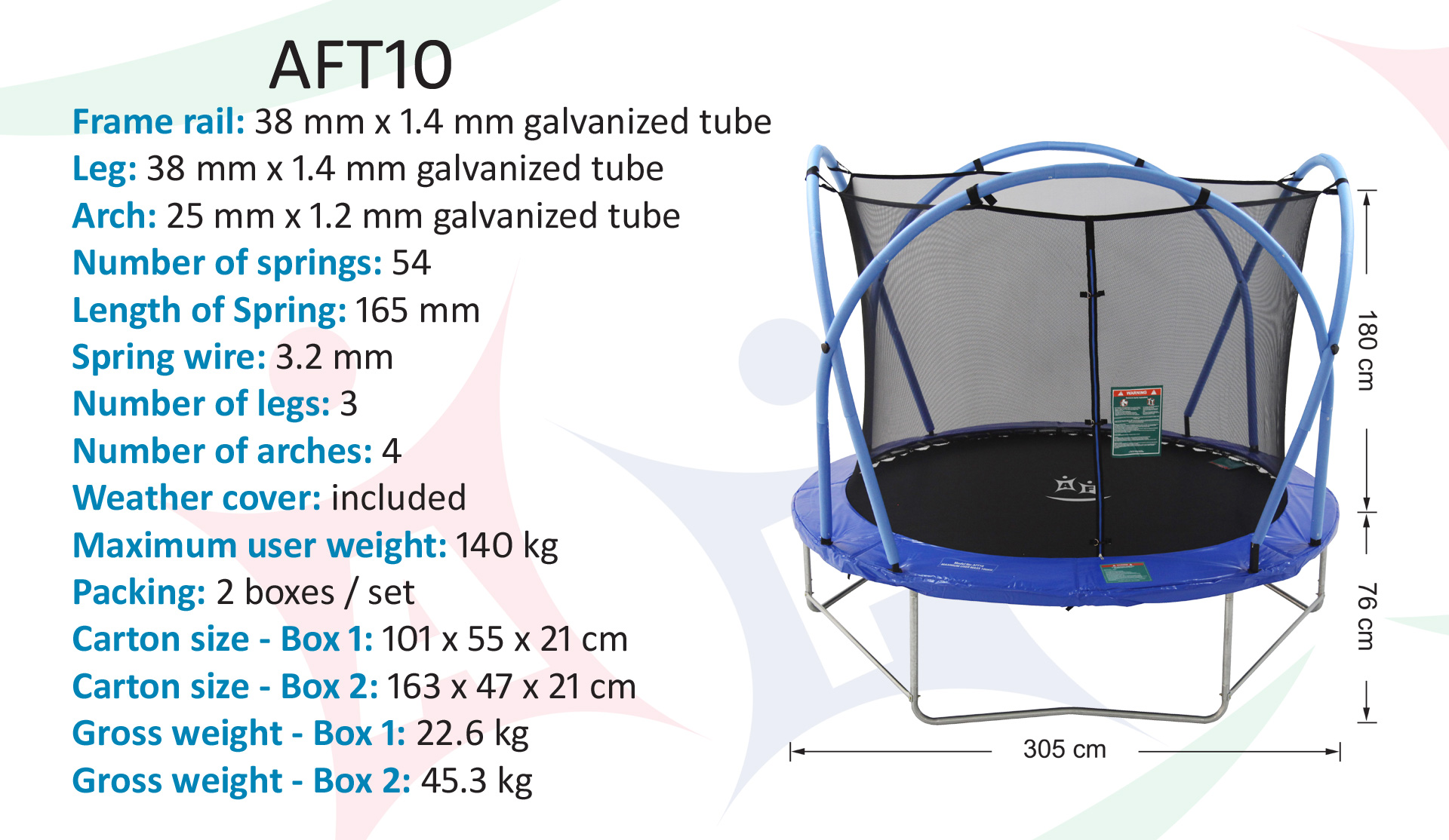 Active Fun - Trampolines - 10 ft