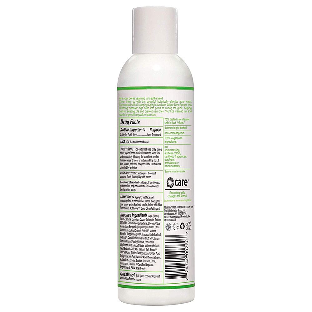Alba Botanica - Acnedote Deep Cleanser Pore 177ml