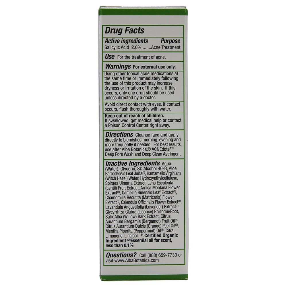 Alba Botanica - Acnedote Invisible Treatment Gel 14g