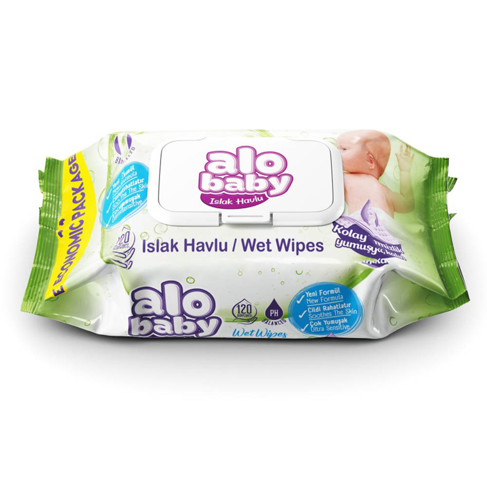 Alo - Baby Wipes 120S