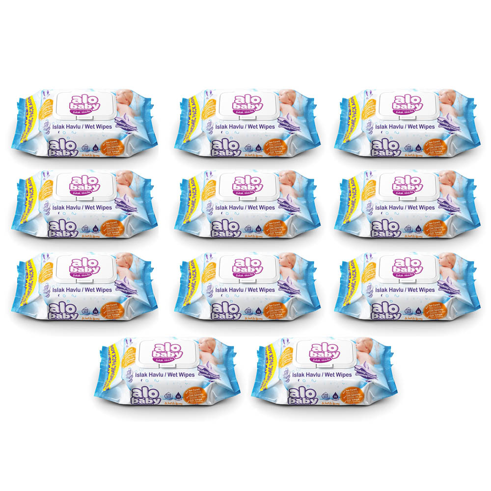 Alo - Baby Wipes 12X120S (1440 Wipes)