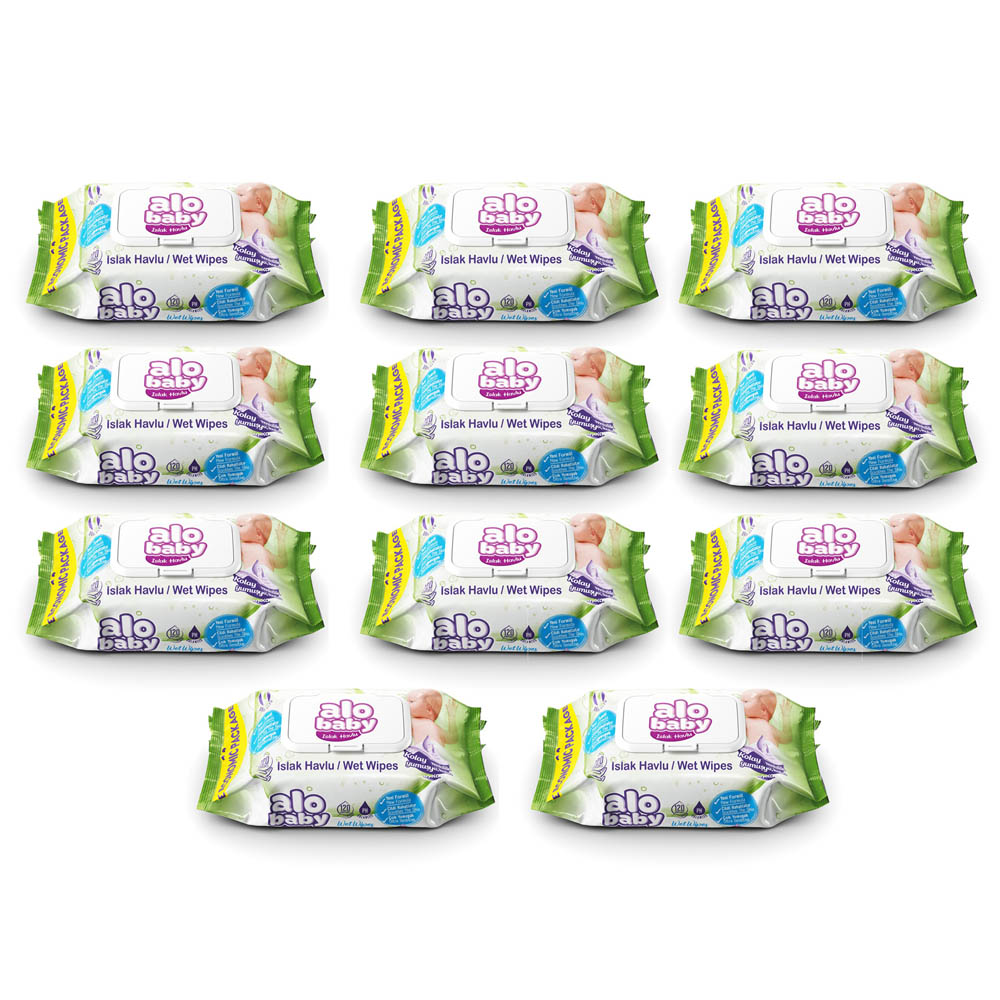 Alo - Baby Wipes 12X120S (1440 Wipes)