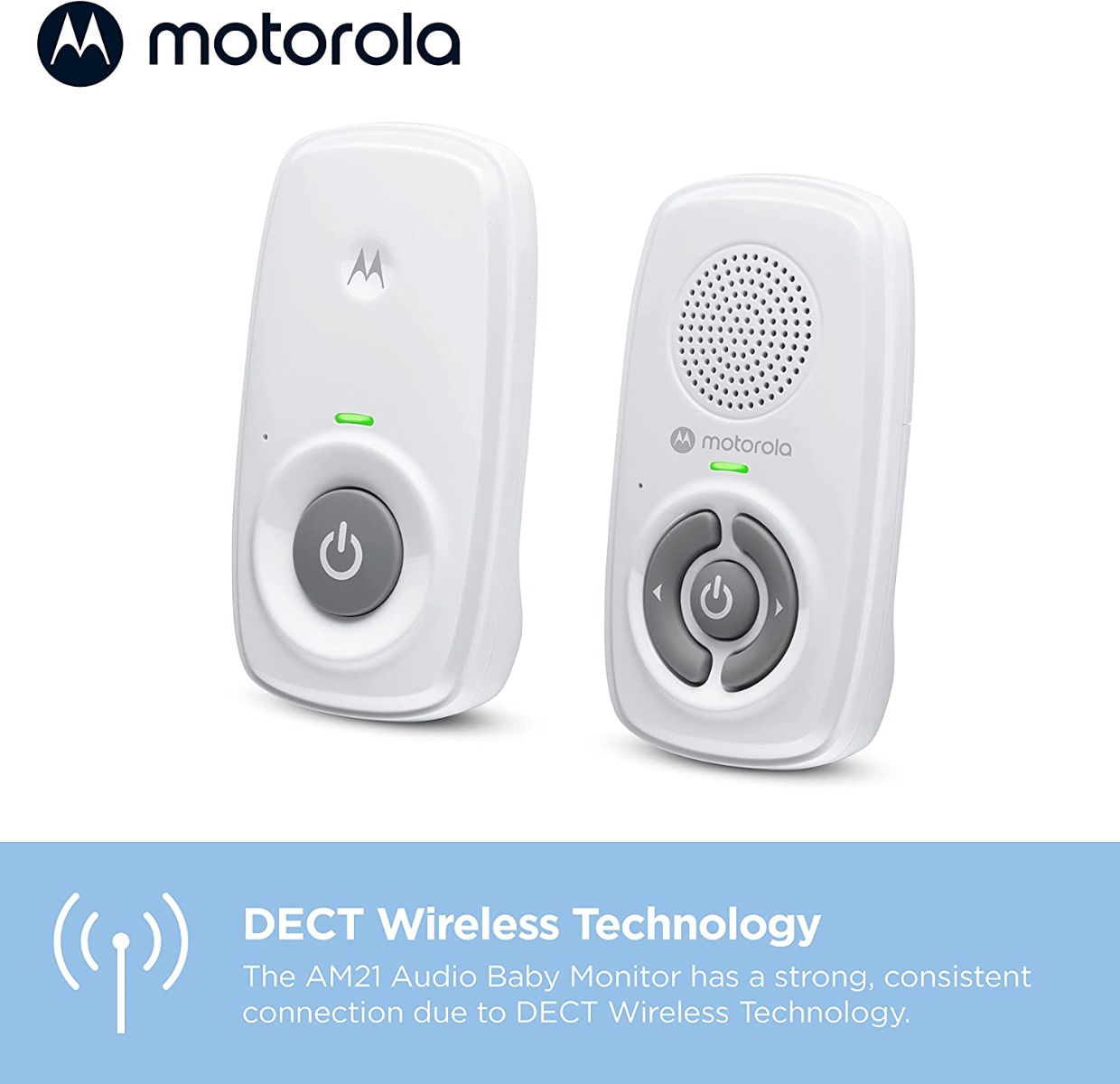 Motorola Nursery Digital Audio Baby Monitor - White