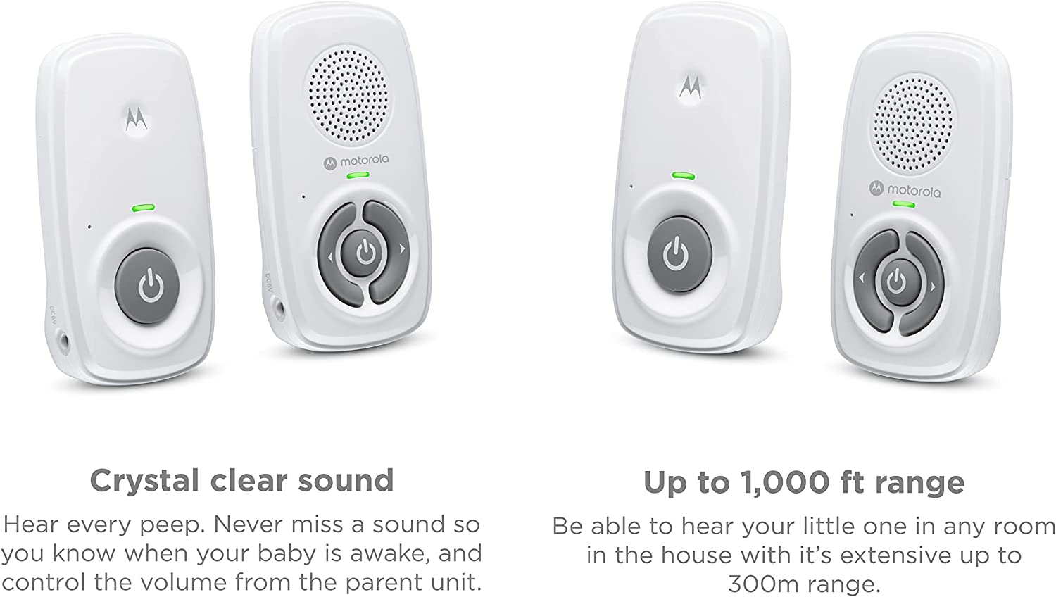 Motorola Nursery Digital Audio Baby Monitor - White