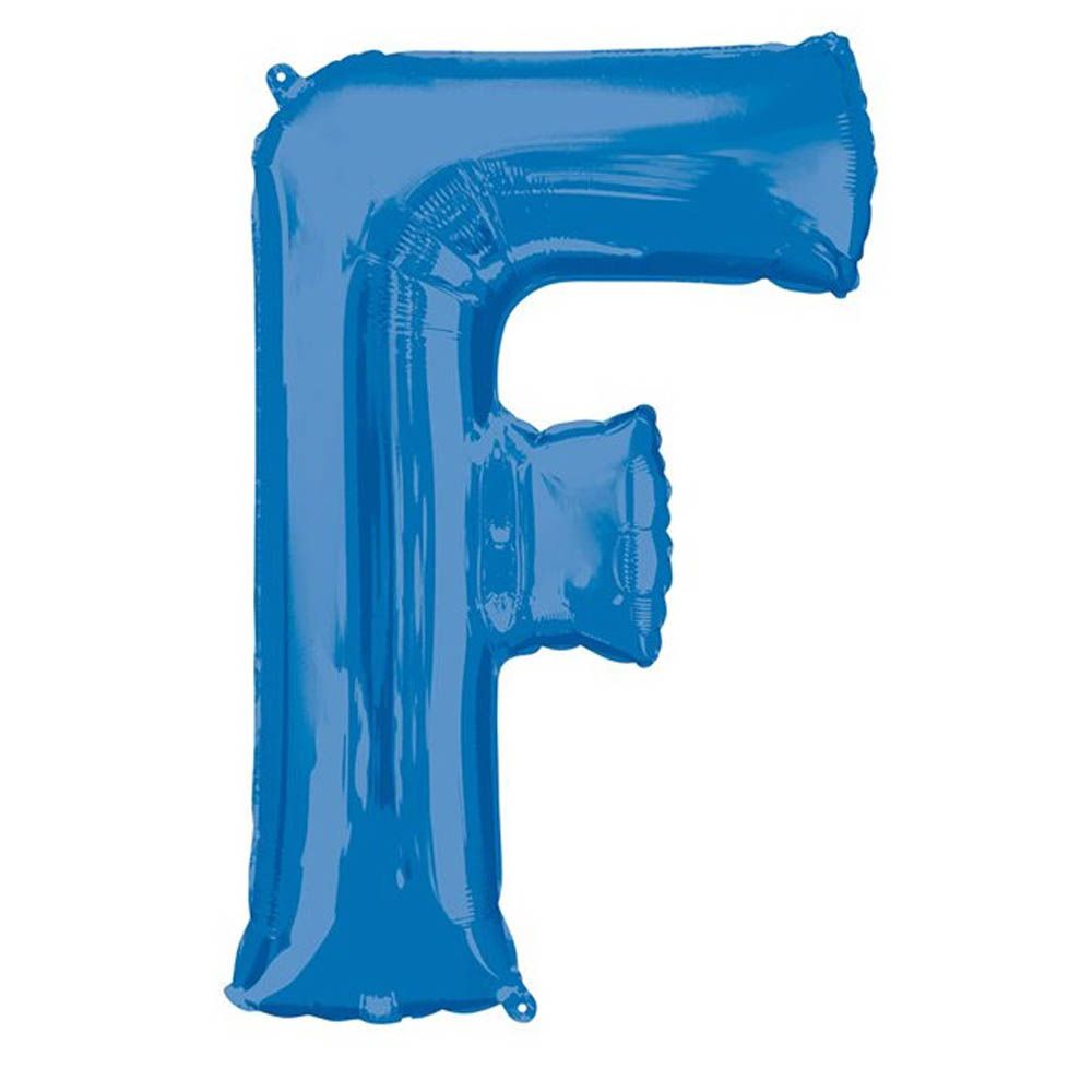 Amscan - 16 inch Blue Letter F Balloon