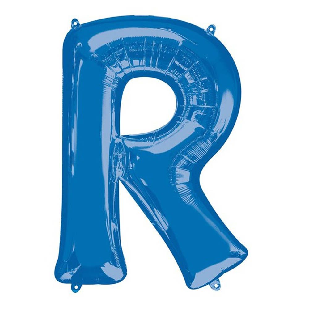 Amscan - 16 inch Blue Letter R Balloon