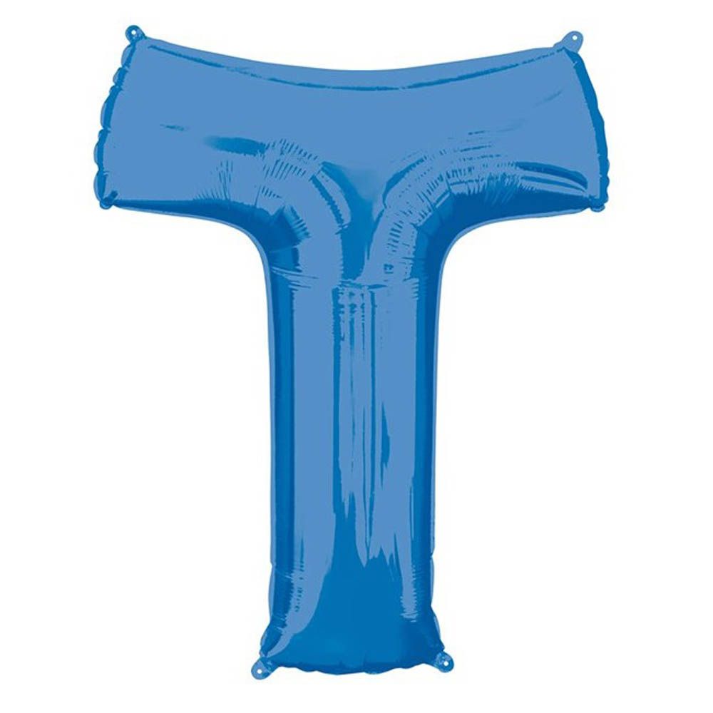 Amscan - 16 inch Blue Letter T Balloon