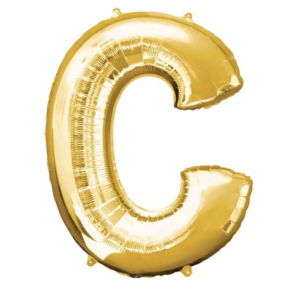 Amscan - 16 inch Gold Foil Letter C Balloon
