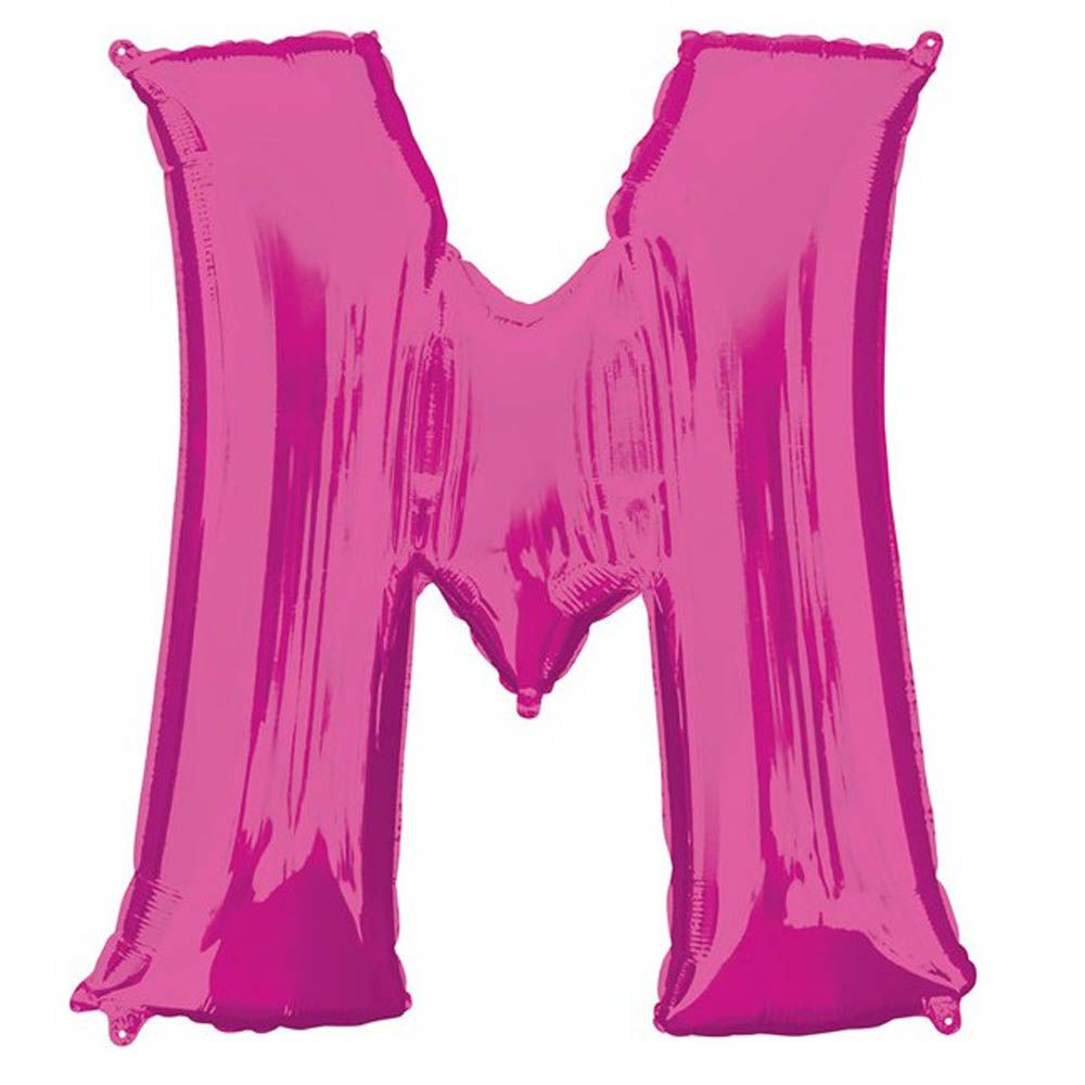 Amscan - 16 inch Pink Letter M Balloon