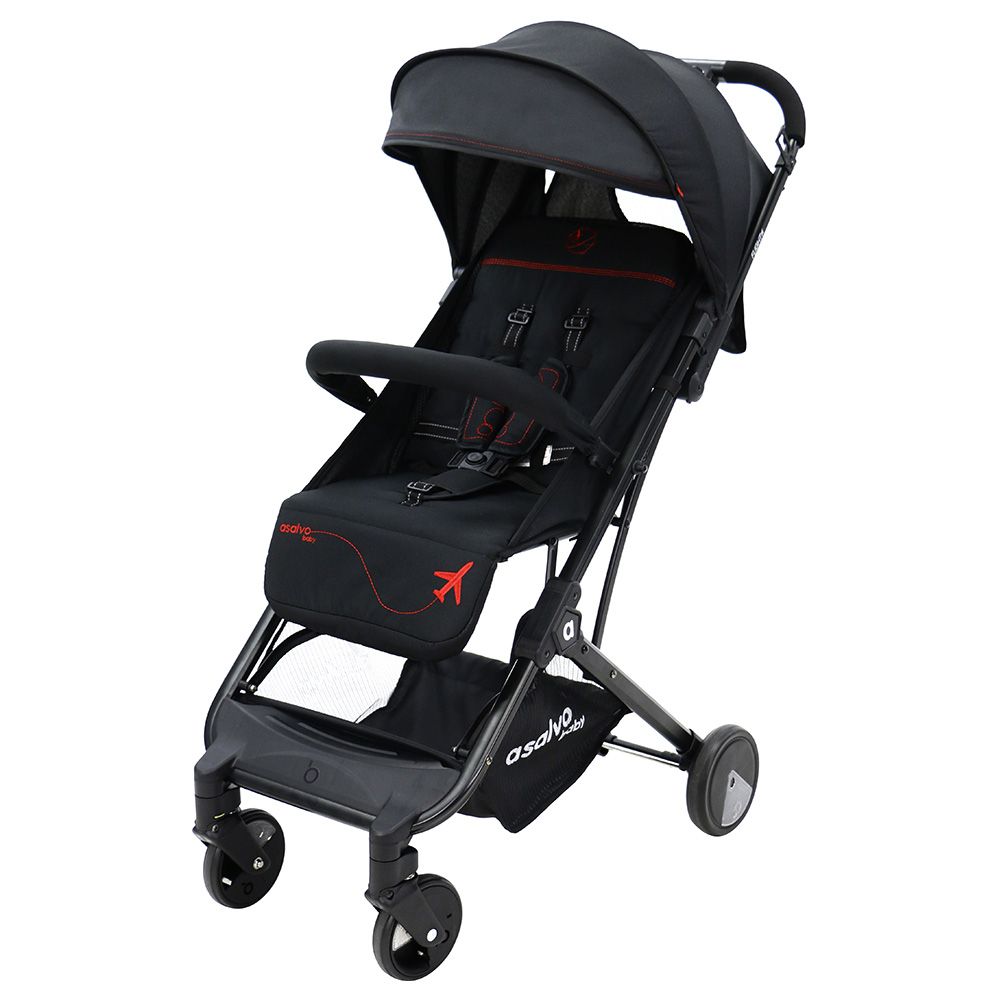 Asalvo - Stroller Travel+ - Black Red