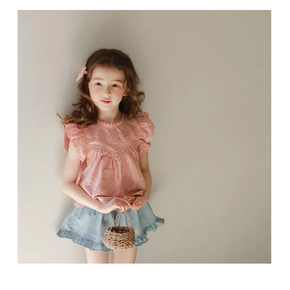 Vanya's Closet - Astrid Embroidered Top - Peach