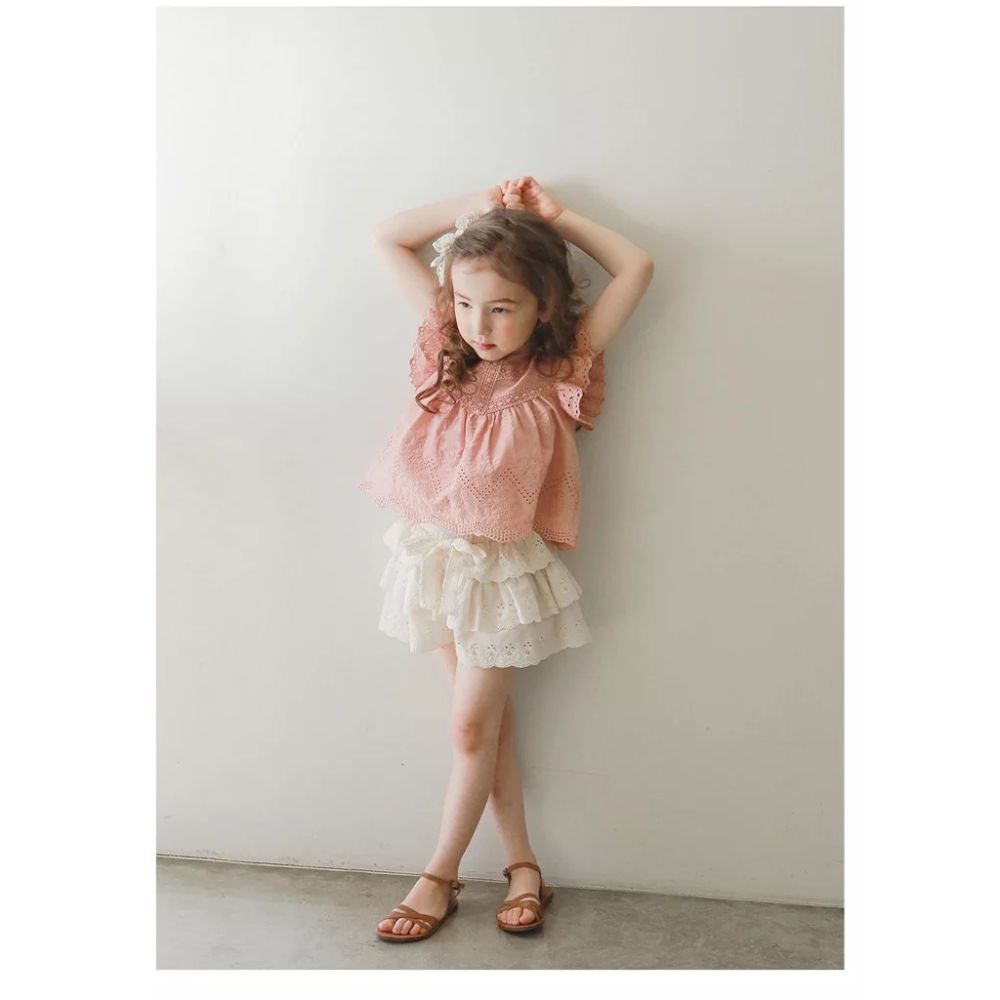 Vanya's Closet - Astrid Embroidered Top - Peach
