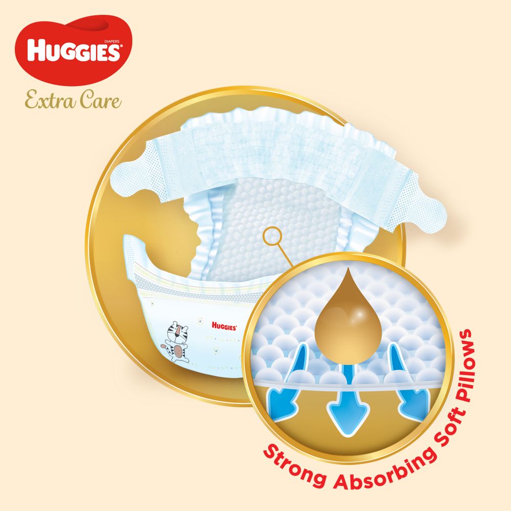 Huggies - Ultra Comfort Diapers, Size 4+, Value Pack, 10-16 Kg - 38 Diapers