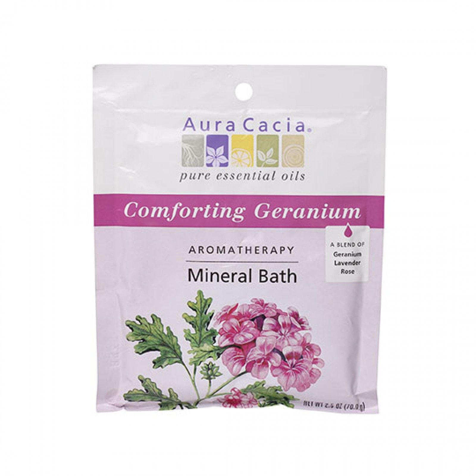 Aura Cacia - Geranium Mineral Bath 2.5 Oz.